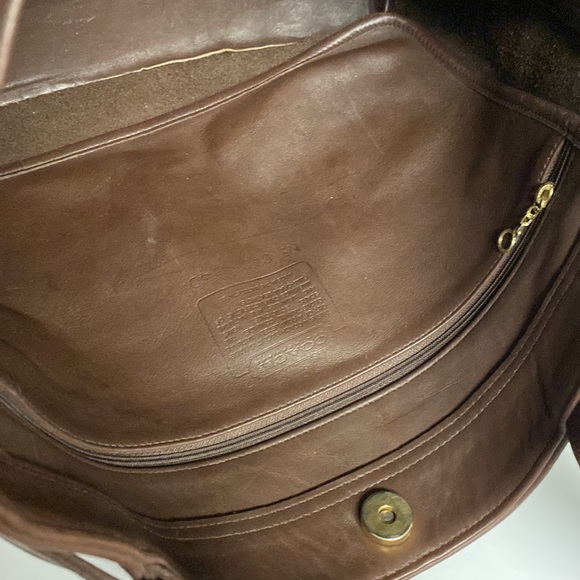 Coach Shoulder Bag Brown Leather Purse - Picture 15 of 17